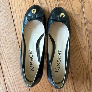 Kisscat Black shoes with Bow Detail